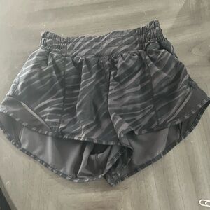 Lululemon Rare Zebra Hotty Hot Shorts